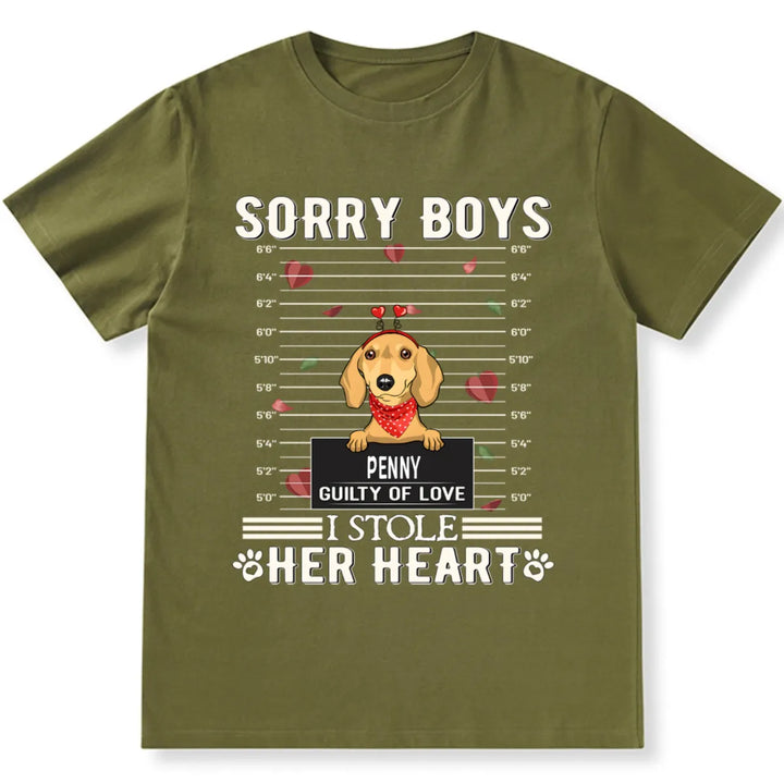 Sorry Boys and Girls I Stole Heart - Personalized Custom Unisex T-shirt