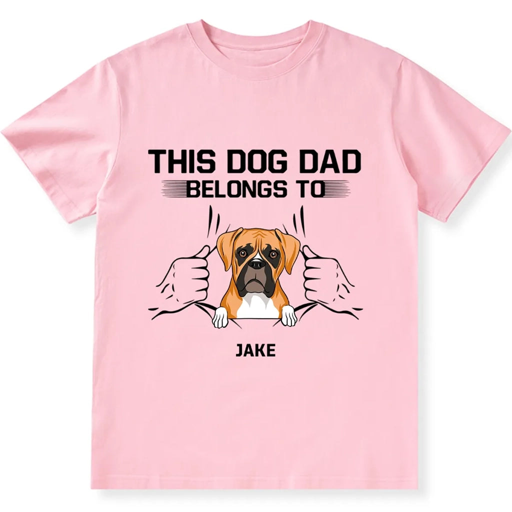 Dog Dad Belong - Personalized Custom Unisex T-shirt