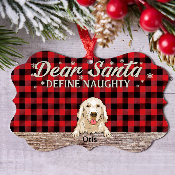 Define Naughty 2 - Personalized Christmas Ornament