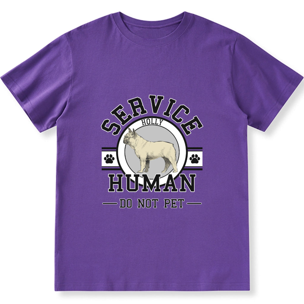 Service Human, Do Not Pet - Personalized Custom Unisex T-shirt