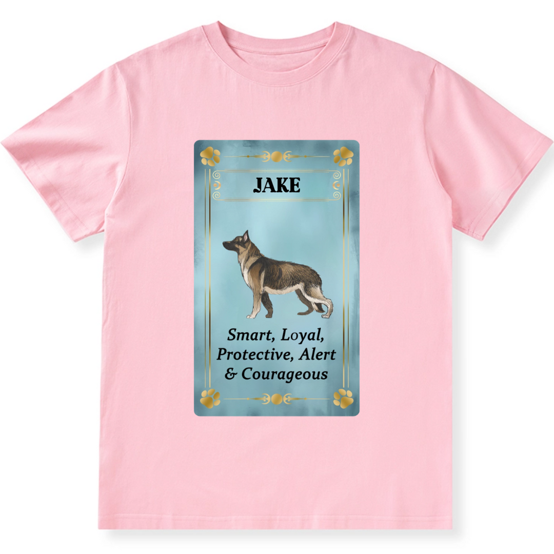 Dog Personality Trait Tarot Cards- Personalized Custom Unisex T-shirt