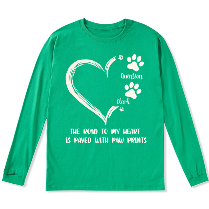 The Road To Heart - Personalized Custom Long Sleeve T-shirt