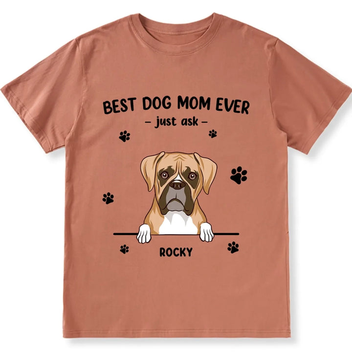 Best Dog Mom/Dad - Personalized Custom Unisex T-shirt