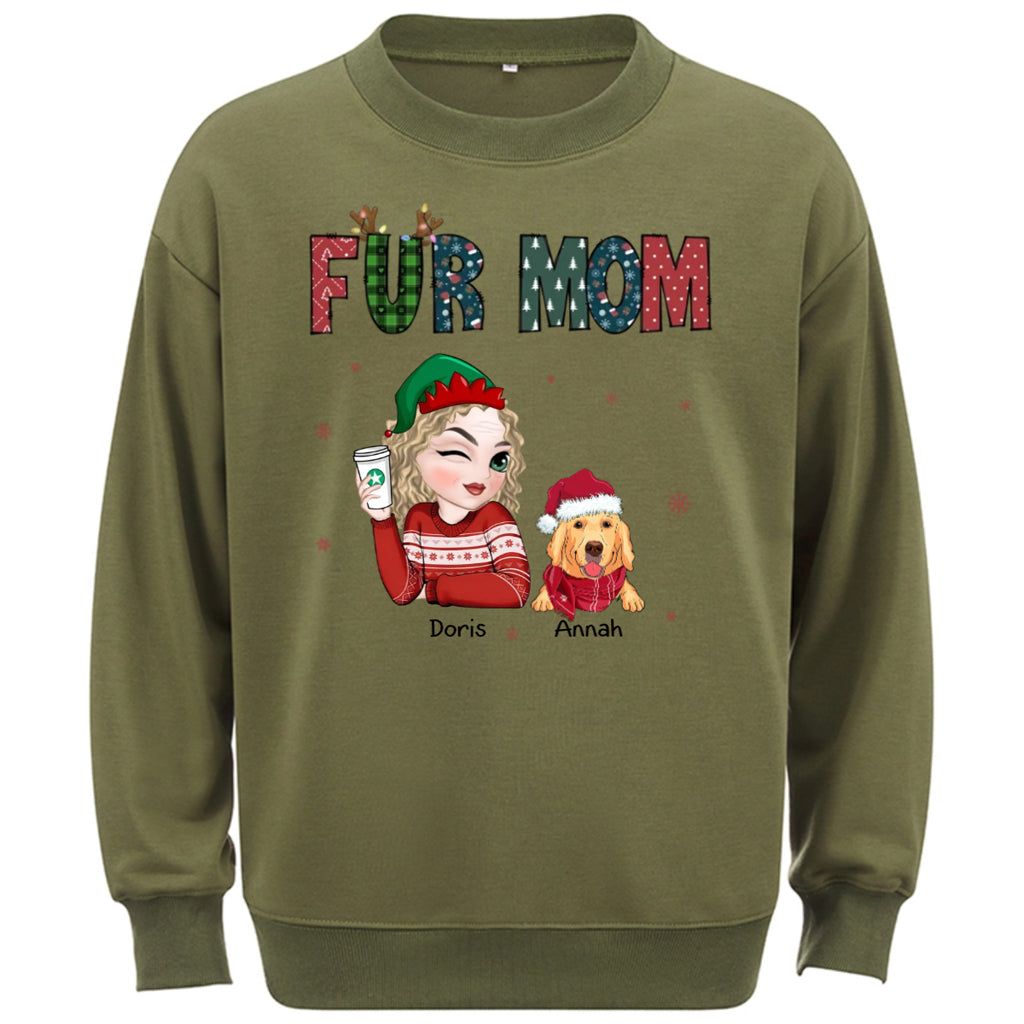 My Lovely Fur Mom - Personalized Custom Christmas Sweatshirt