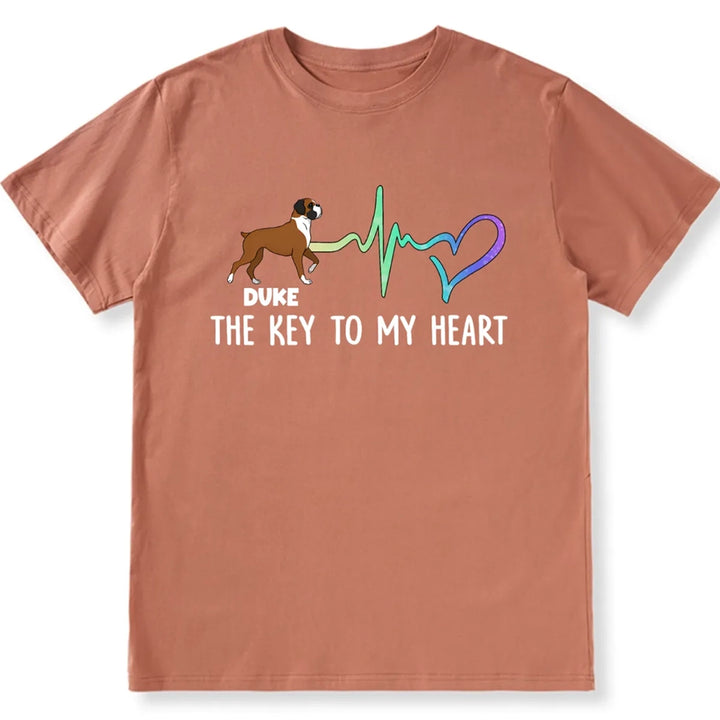 Key To My Heart - Personalized Custom Unisex T-shirt