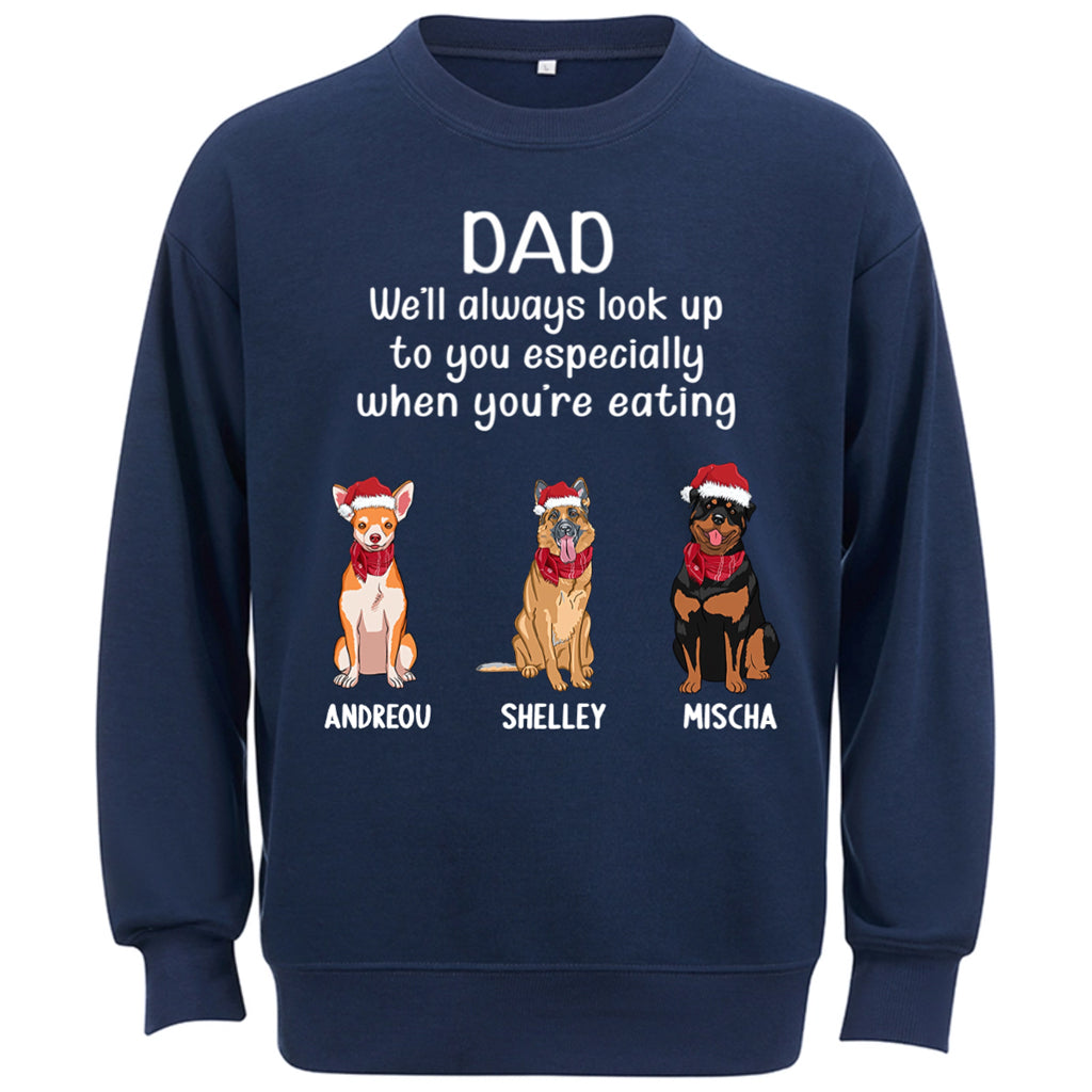 Special Edition Christmas: When You're Eating -  Personalized Custom Christmas Sweatshirt