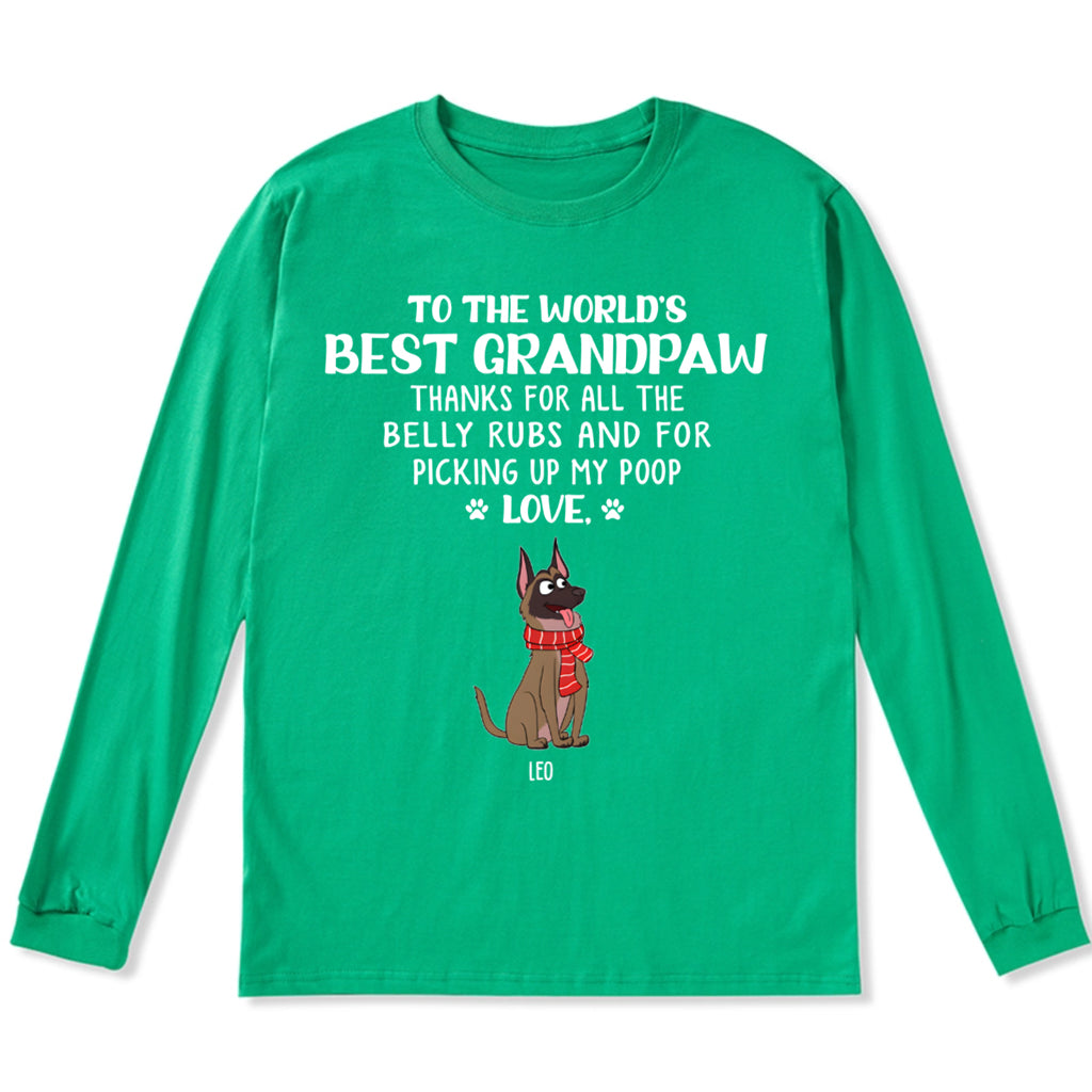 Best Dog Mom/Dad 1 - Personalized Custom Christmas Long Sleeve T-shirt