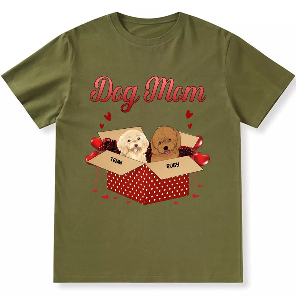 Dog Mom - Personalized Custom Unisex T-shirt