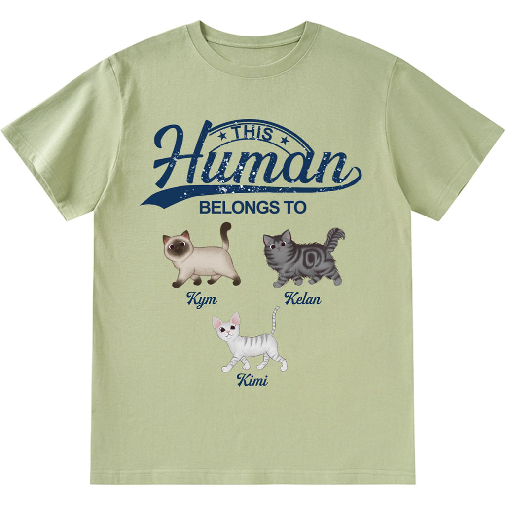 This Human Belongs To 2 - Personalized Custom Unisex T-shirt