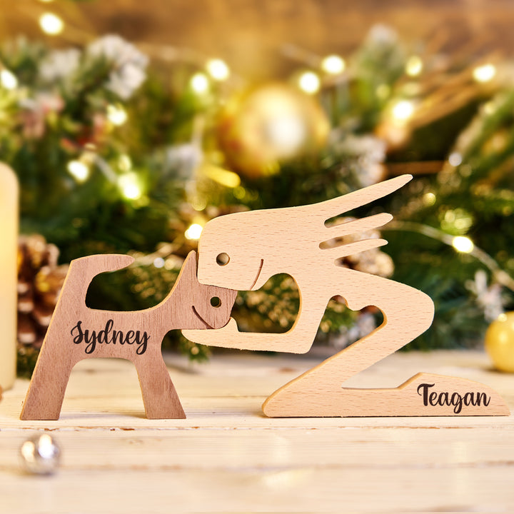 The Love Between You And Your Fur-Friend - Personalized Custom Christmas Table Ornaments