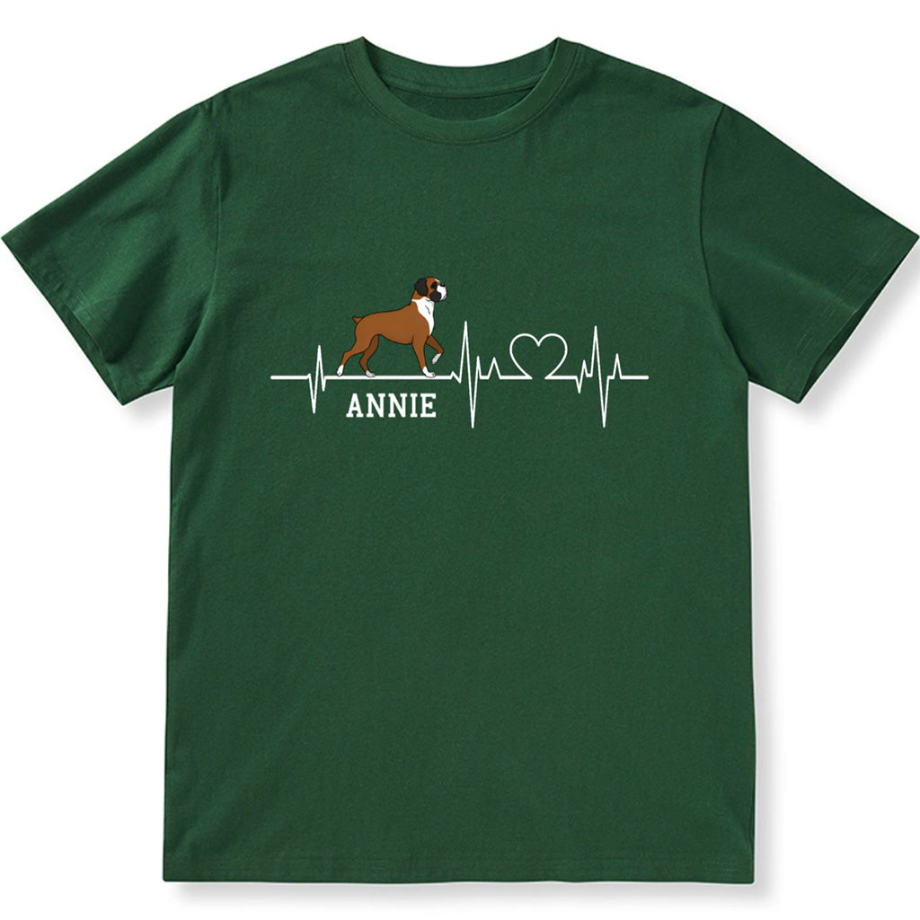 Dog Heartbeat - Personalized Custom Unisex T-shirt