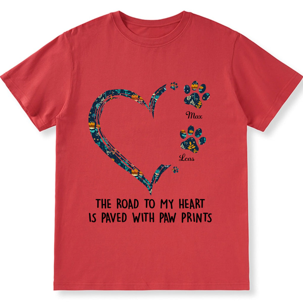 Road To Heart Pattern - Personalized Custom Christmas T-shirt