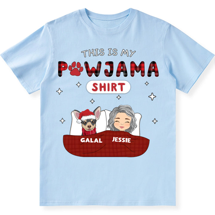 Christmas Pet Pawjama Shirt Pet Version - Personalized Custom Unisex T-shirt