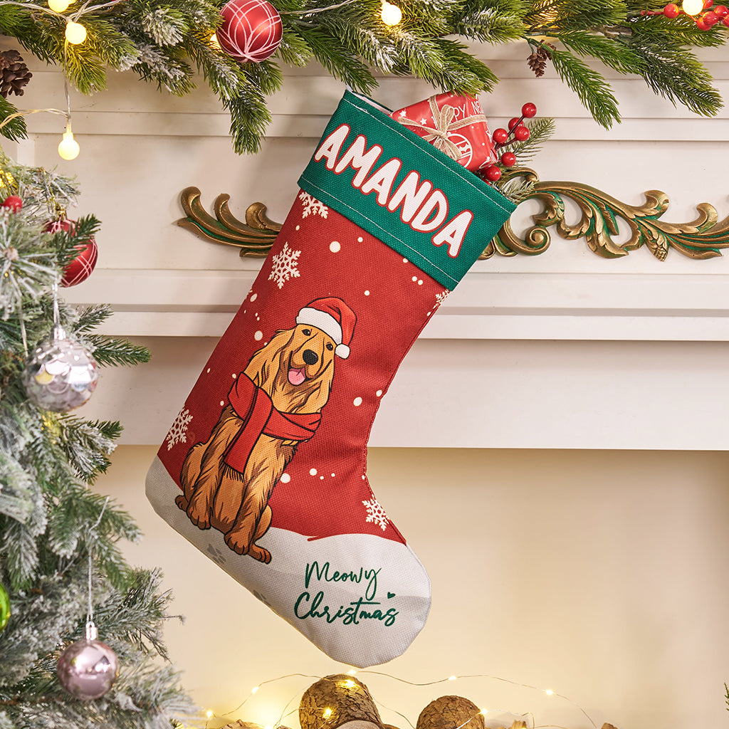 Christmas Is So Much Fun When You Are A Dog - Personalized Christmas Stocking Dogs