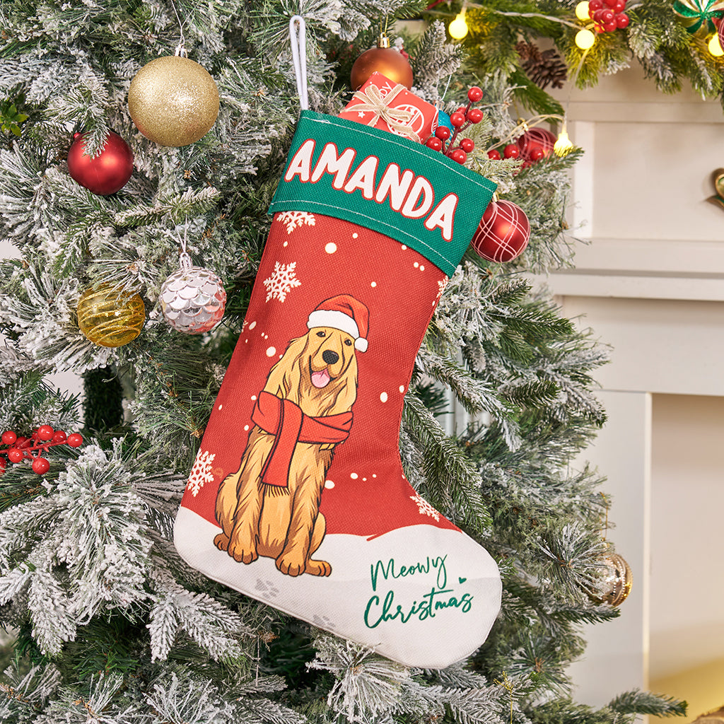 Christmas Is So Much Fun When You Are A Dog - Personalized Christmas Stocking Dogs