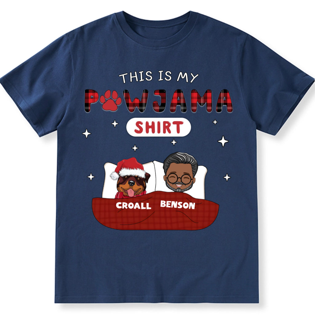 Christmas Pet Pawjama Shirt Pet Version - Personalized Custom Unisex T-shirt