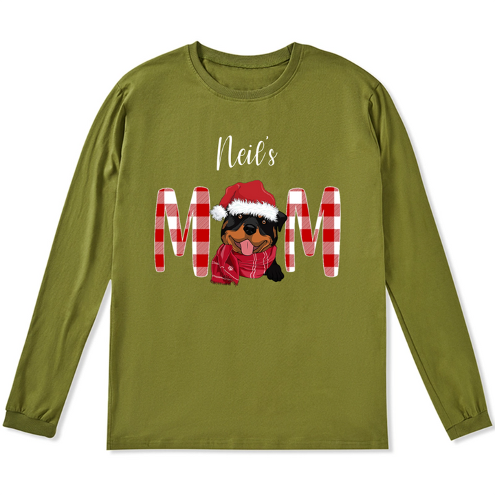 Dog Mom/Dad - Personalized Custom Christmas Long Sleeve T-shirt