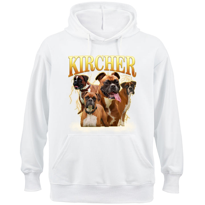 Custom Pet Face Vintage Version - Personalized Custom Hoodie