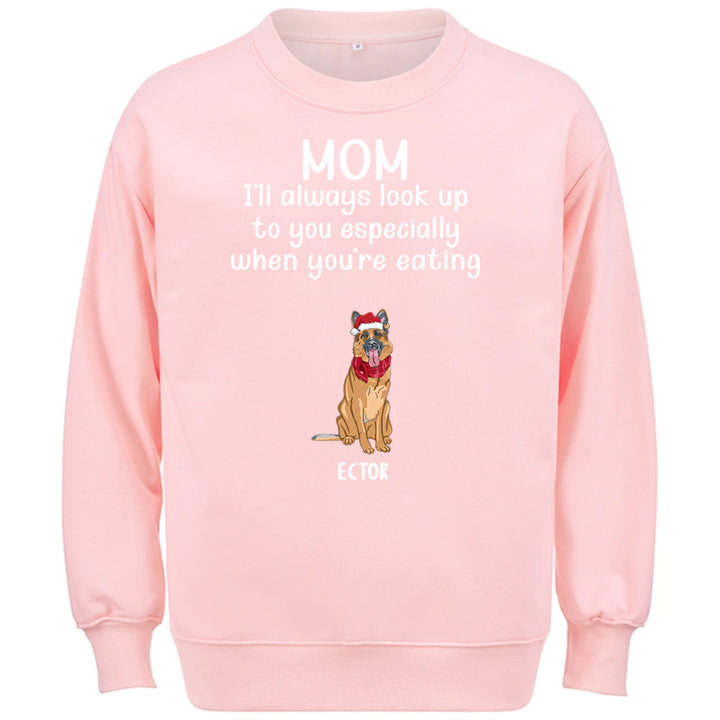 When You're Eating -  Personalized Custom Christmas Sweatshirt