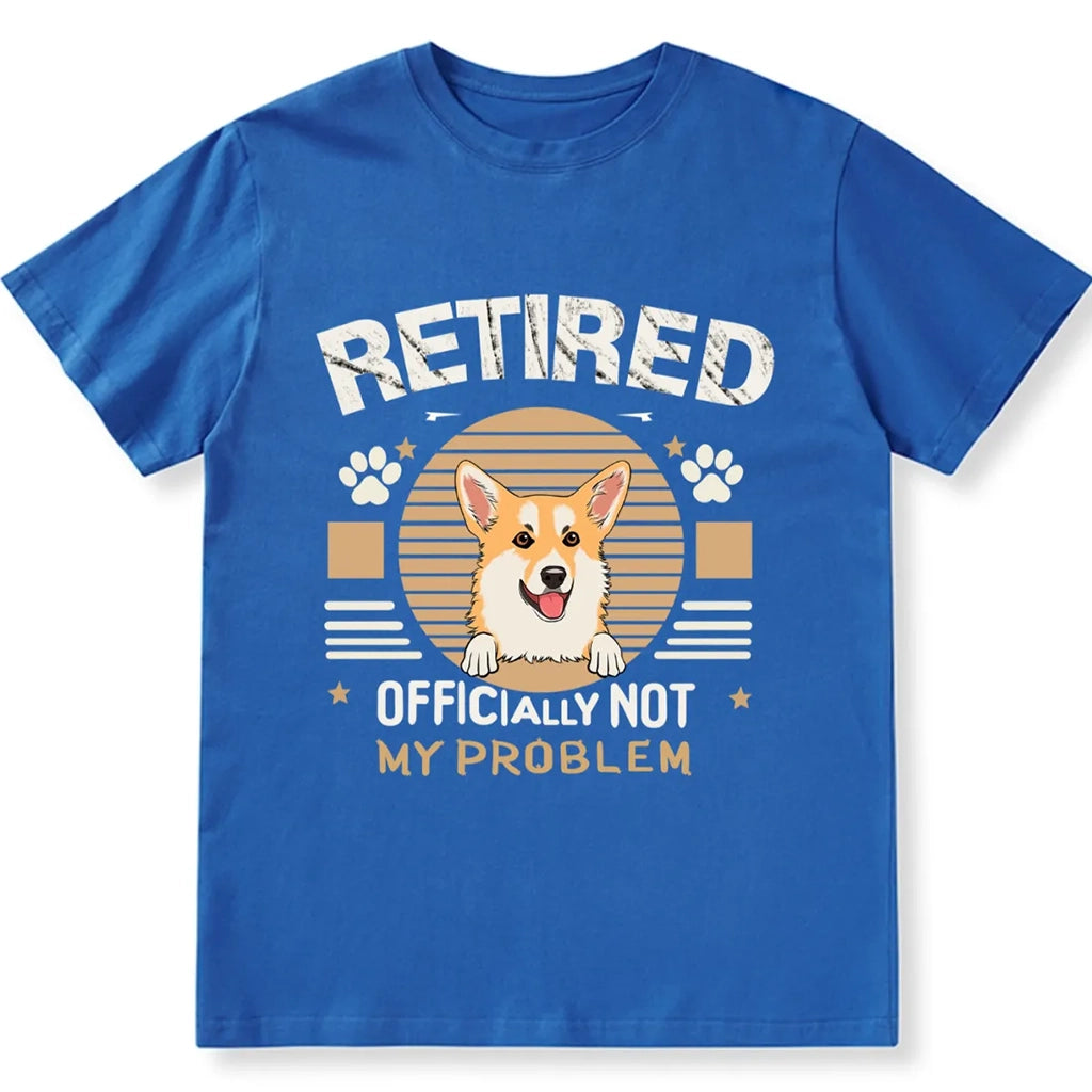 Officially Retired Dog - Personalized Custom Unisex T-shirt