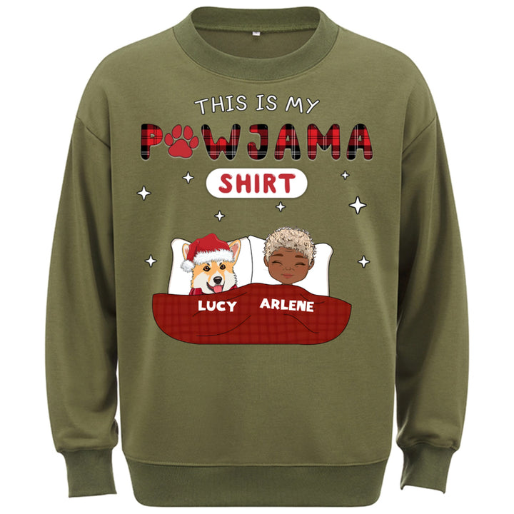 Pet Pawjama Shirt Pet Version - Personalized Custom Christmas Sweatshirt