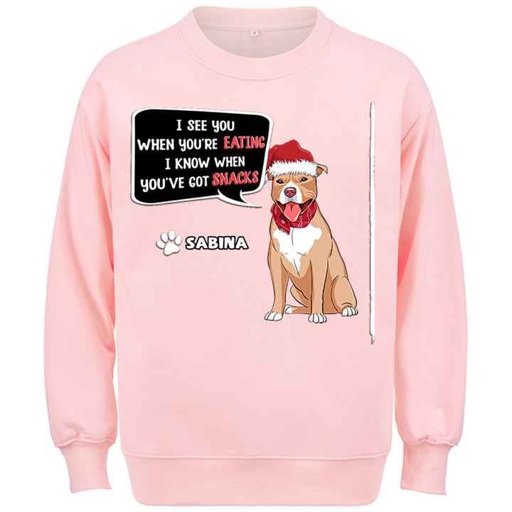 I See You - Personalized Custom Christmas Sweatshirt