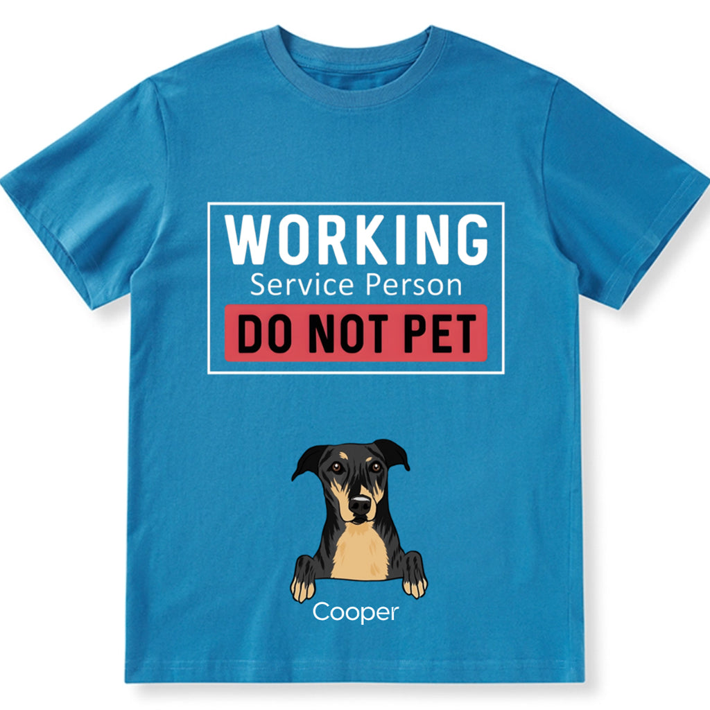 Dogs Working Service Human - Personalized Custom Unisex T-shirt