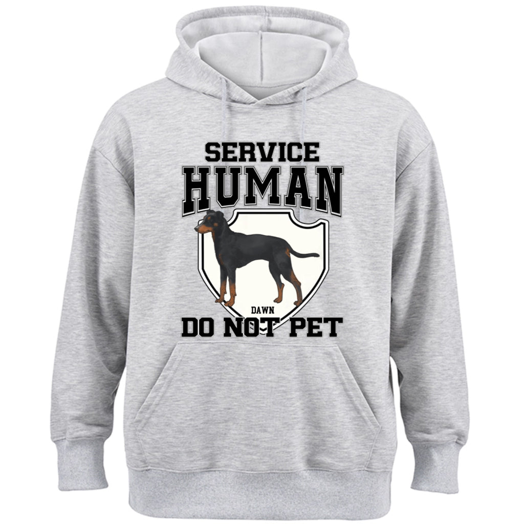 Service Human, Do Not Pet 3 - Personalized  Custom Hoodie