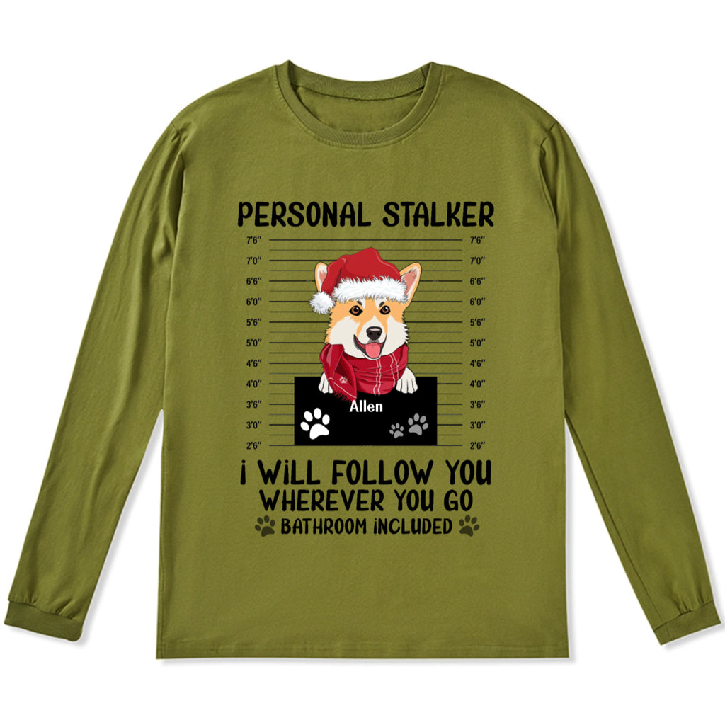 Personal Stalker 3 - Personalized Custom Christmas Long Sleeve T-shirt