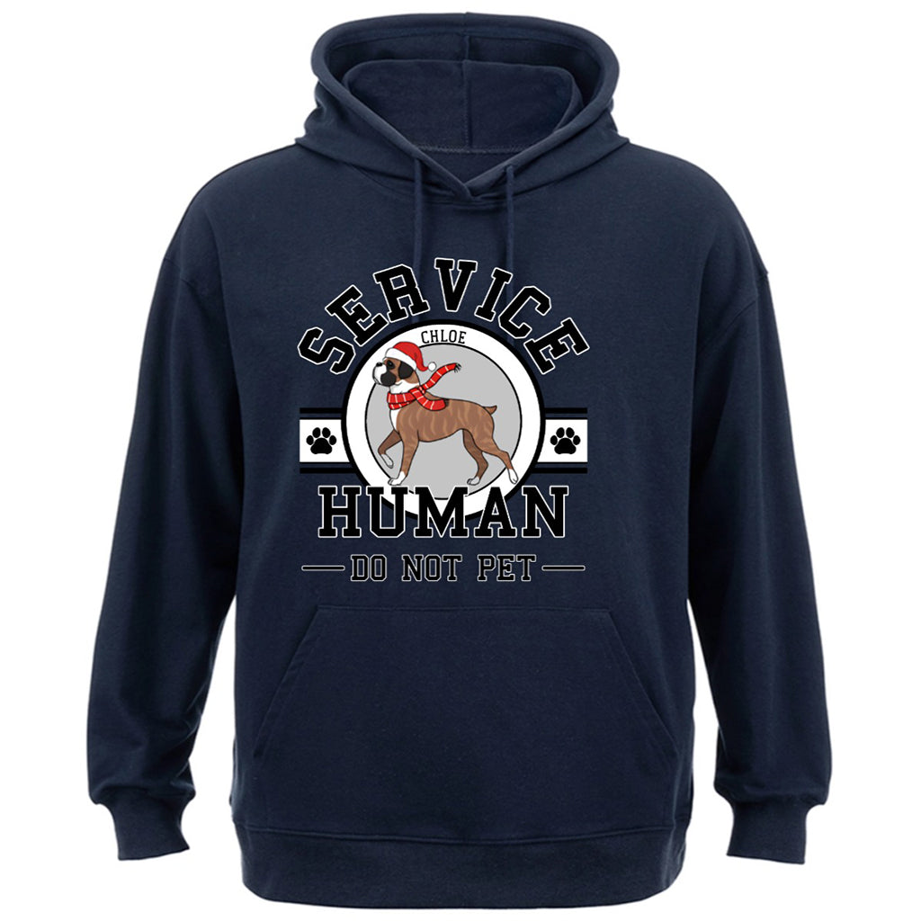 Service Human, Do Not Pet Christmas Version - Personalized Custom Hoodie