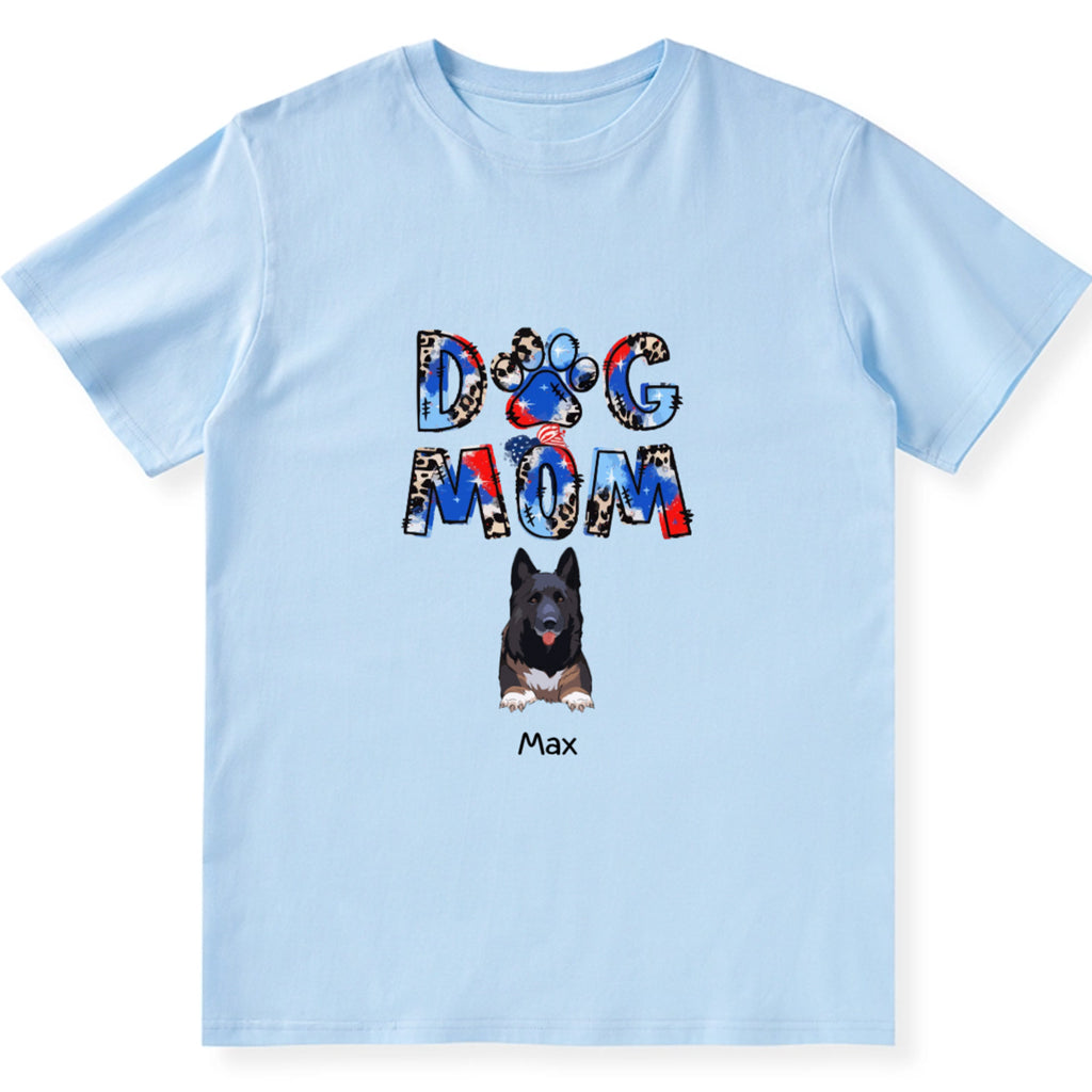 Dog Mom 3 - Personalized Custom Unisex T-shirt