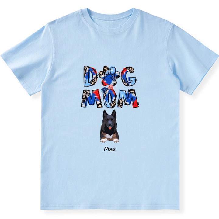 Dog Mom 3 - Personalized Custom Unisex T-shirt