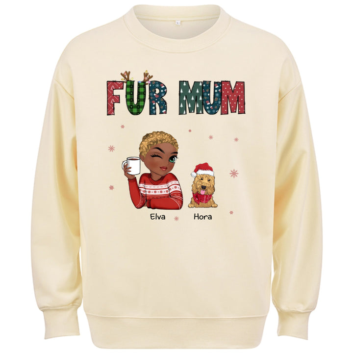 My Lovely Fur Mom - Personalized Custom Christmas Sweatshirt