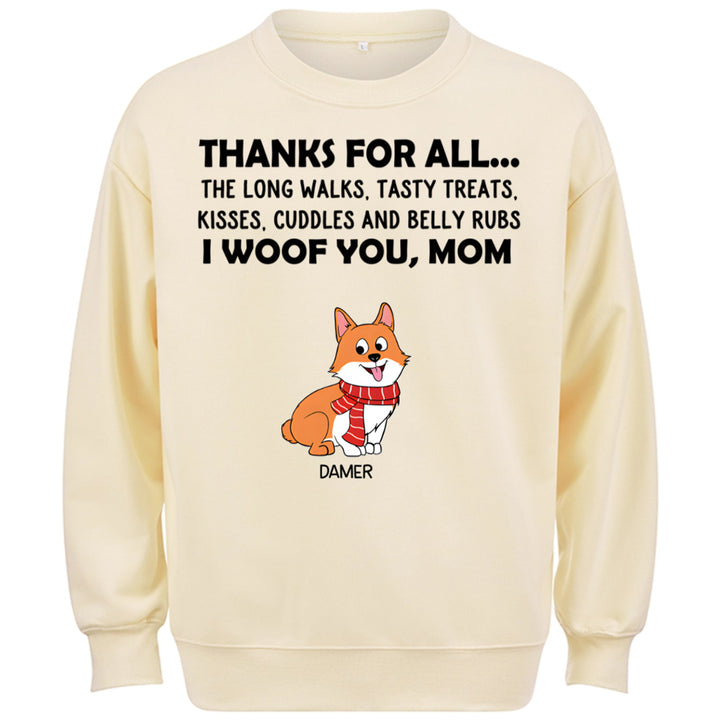 Thanks For All... - Personalized Custom Christmas Sweatshirt