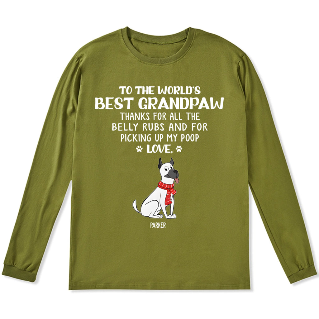 Best Dog Mom/Dad 1 - Personalized Custom Christmas Long Sleeve T-shirt