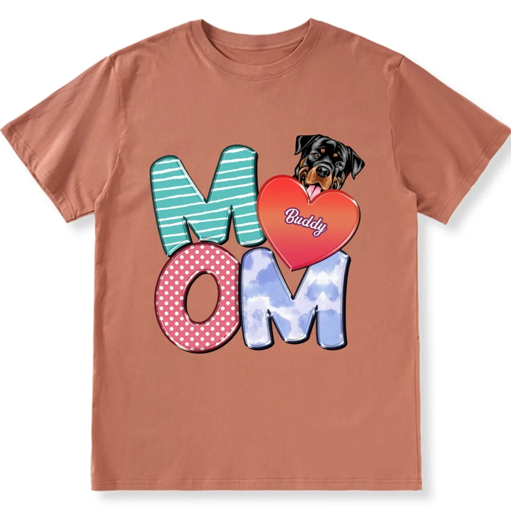 Dog Mom Love - Personalized Custom Unisex T-shirt