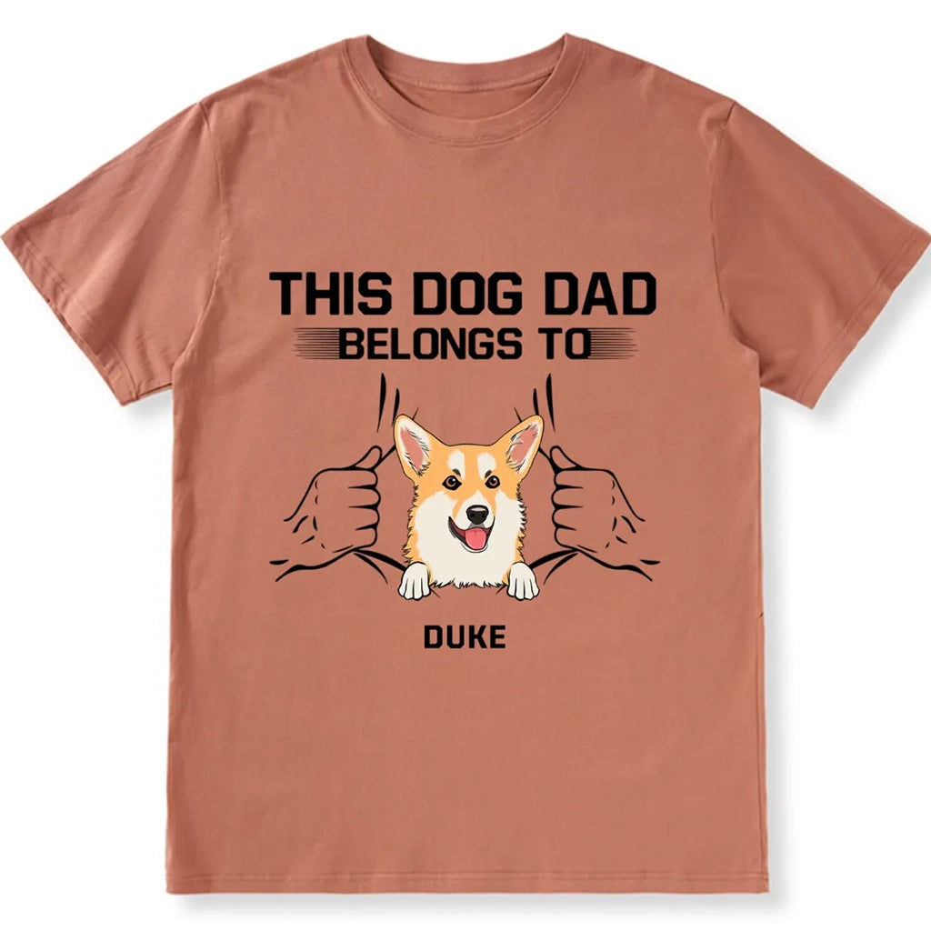 Dog Dad Belong - Personalized Custom Unisex T-shirt