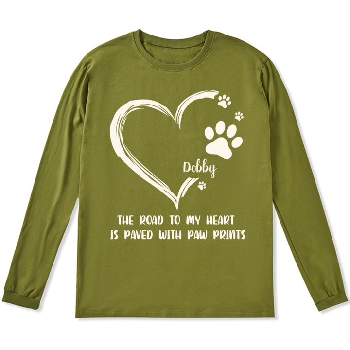 The Road To Heart - Personalized Custom Long Sleeve T-shirt