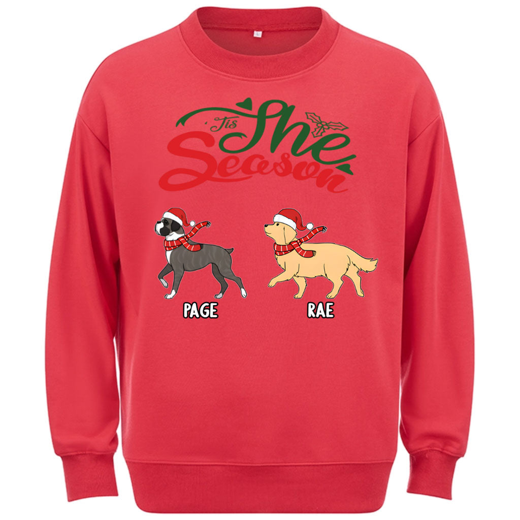 Tis The Season -Personalized Custom Christmas Sweatshirt