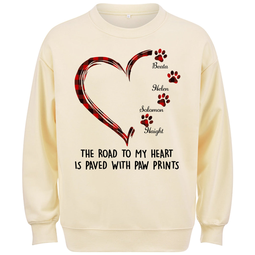 Road To Heart Pattern - Personalized Custom Sweatshirt