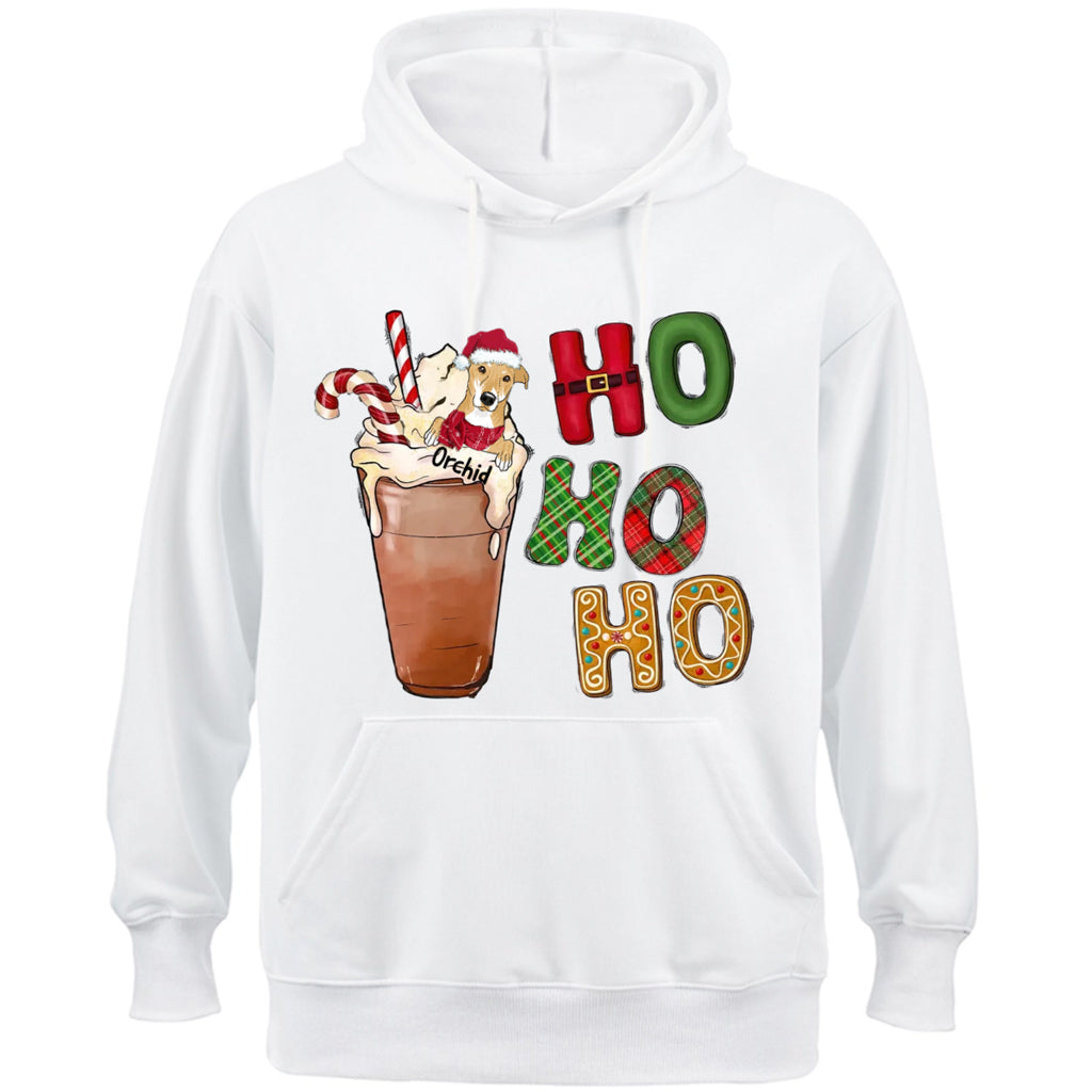 Ho Ho Ho Dog - Personalized Custom Christmas Hoodie