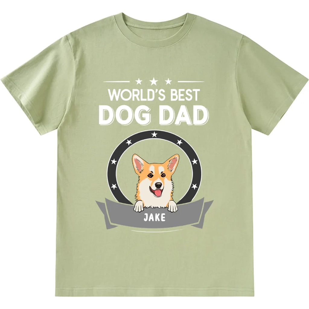 World's Best Dog Dad - Personalized Custom Unisex T-shirt