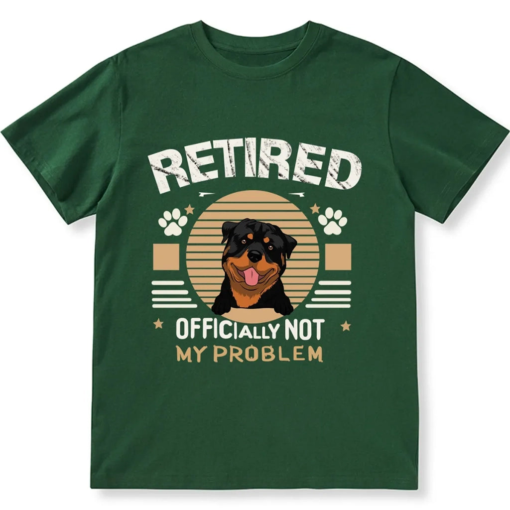 Officially Retired Dog - Personalized Custom Unisex T-shirt