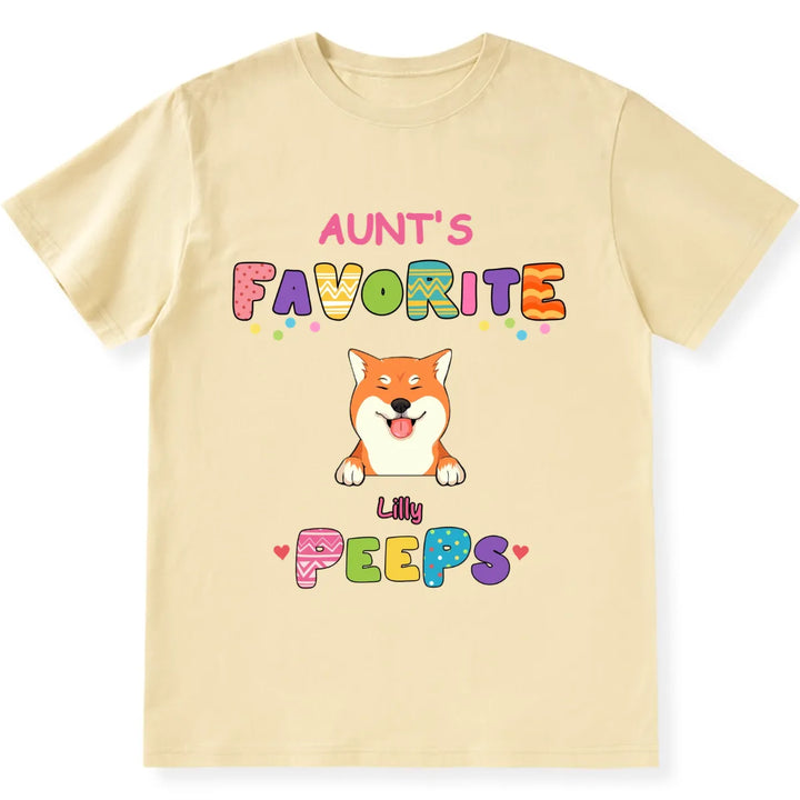 Favorite Peep For Easter Day - Personalized Custom Unisex T-shirt