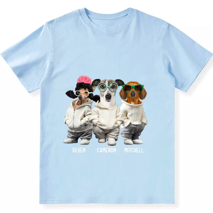 Custom Photo Cute Dog - Personalized Custom Unisex T-Shirt