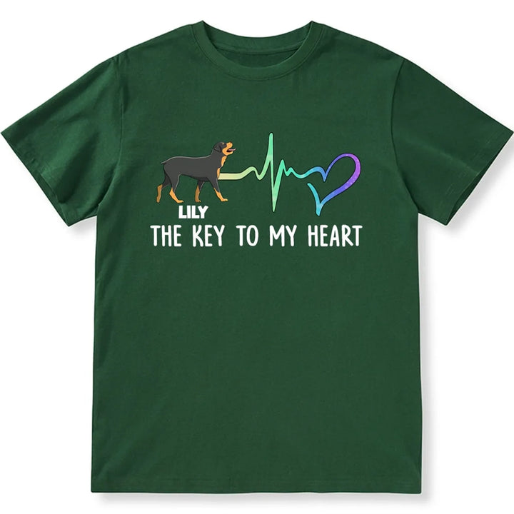 Key To My Heart - Personalized Custom Unisex T-shirt