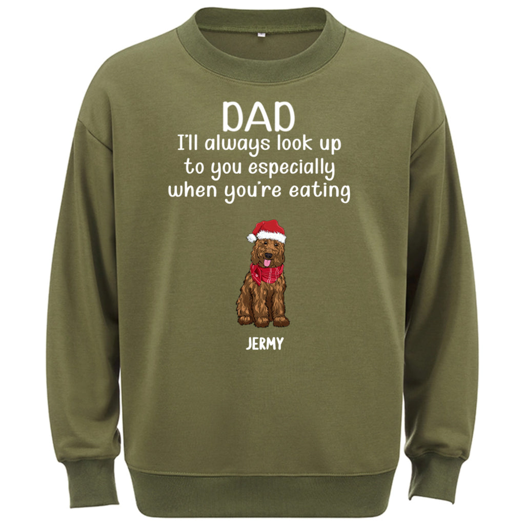 When You're Eating -  Personalized Custom Christmas Sweatshirt