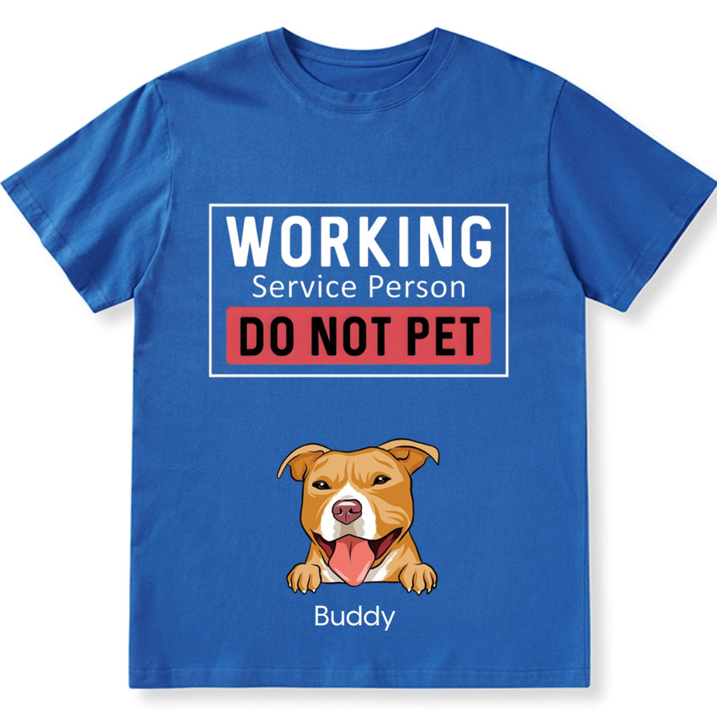 Dogs Working Service Human - Personalized Custom Unisex T-shirt