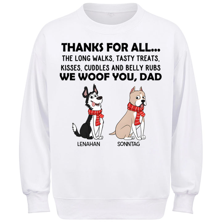 Thanks For All... - Personalized Custom Christmas Sweatshirt