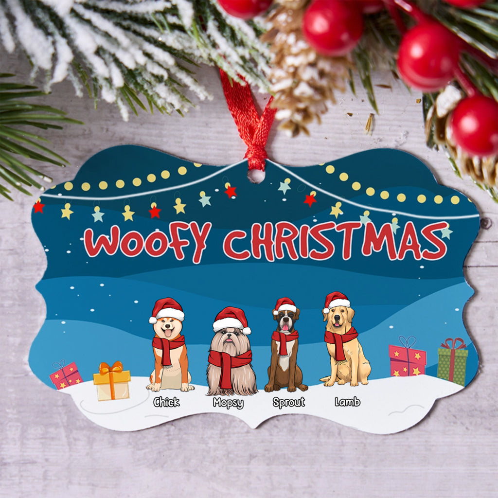 Woofy Christmas 2 - Personalized Christmas Ornament